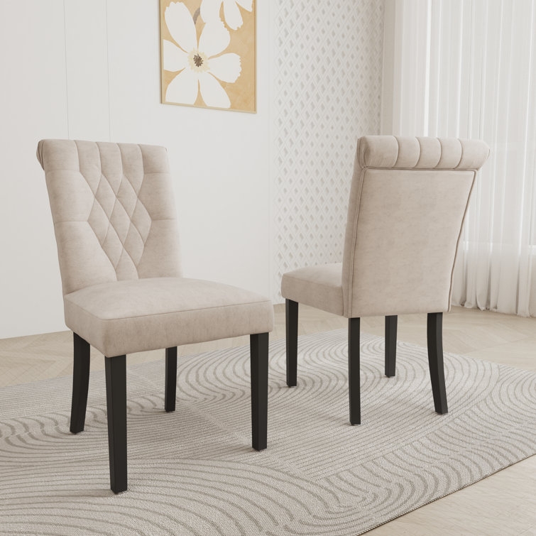 House of Hampton® Eftime Tufted Velvet Upholstered Parsons Chair